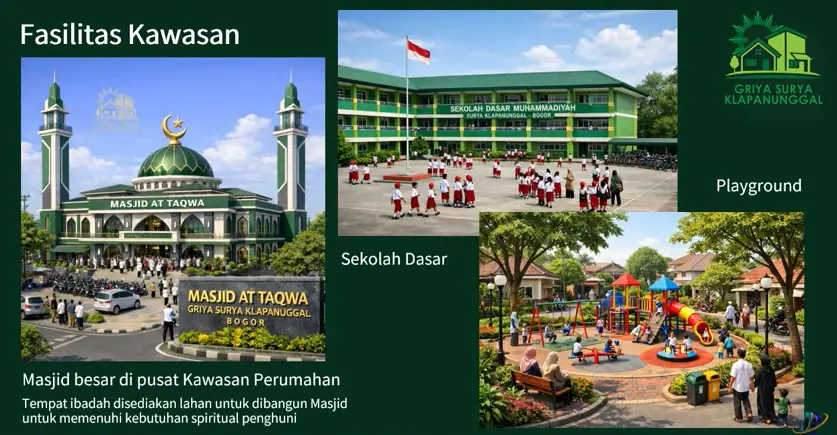 Sekolah dan playground kawasan